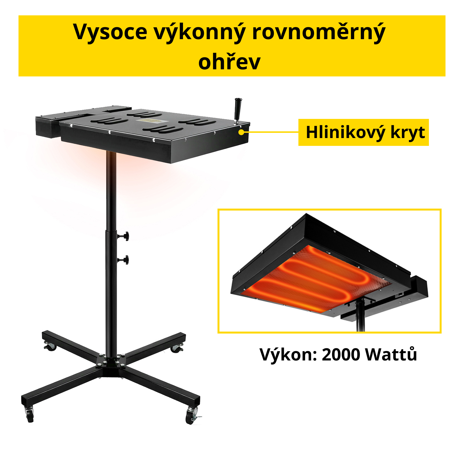 vysoušeč na sítotiskové barvy výkon 2000 W